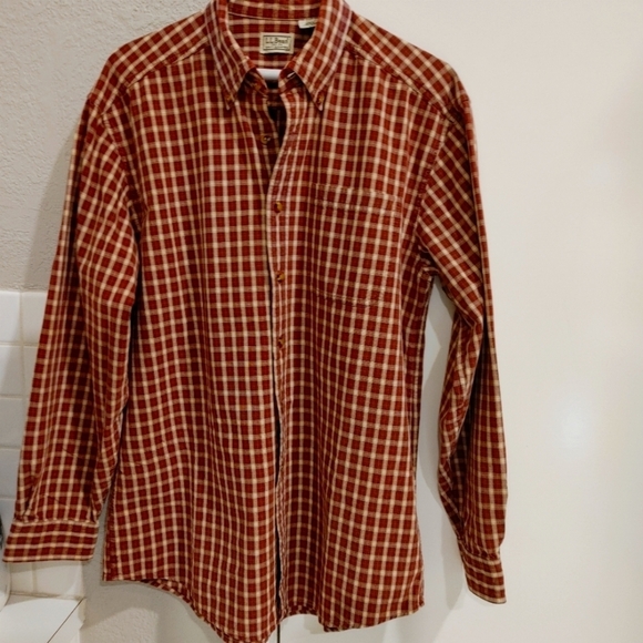 L.L. Bean Other - L.L. Bean men's plaid long sleeve shirt Medium